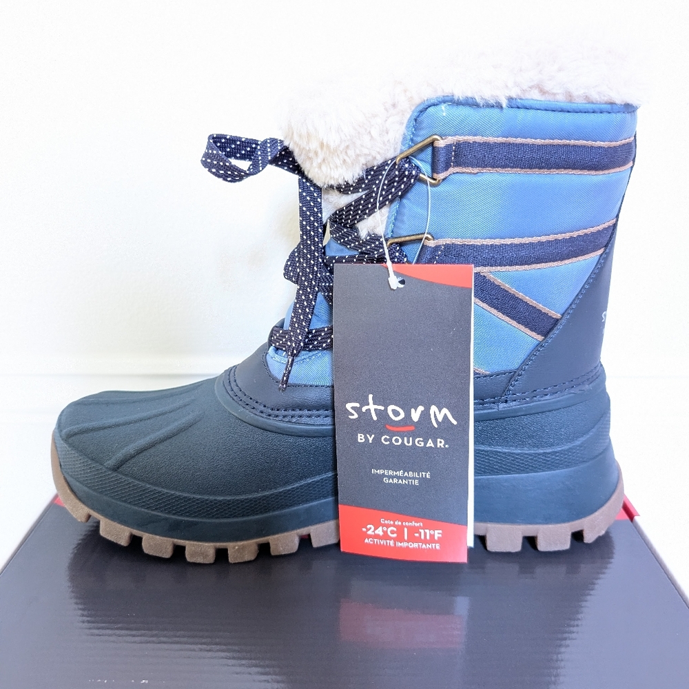 Cougar Storm Fjord Waterproof Mid Winter Boots Navy/Blue Size 11M